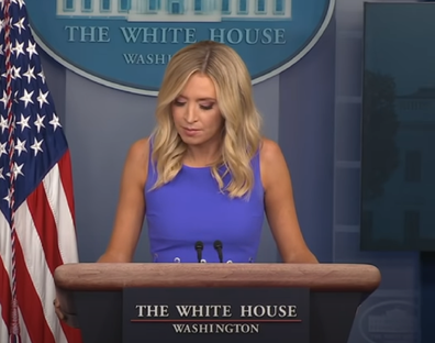 Kayleigh McEnany White House Briefing speaks at briefing