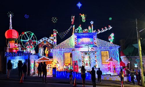 Luci di Natale a West Hobart, Tasmania