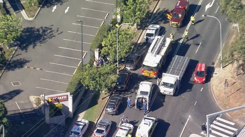 Driver seriously injured after truck exploded into flames on western Sydney street