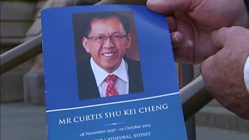 Curtis Cheng is being farewelled at Sydney's St Mary's Cathedral today. 