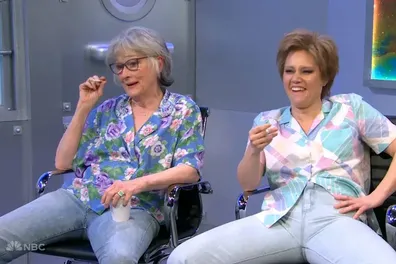 Meryl Streep and Kate McKinnon on Saturday Night Live as part of the show's 50th anniversary celebrations, February 2025