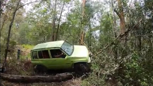 Two men have been fined after they filmed themselves driving through protected areas in Queensland.