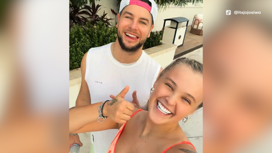 JoJo Siwa and Chris Hughes