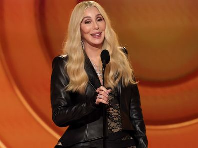Cher speaks onstage during the 68th GRAMMY Awards at Crypto.com Arena on February 01, 2026 in Los Angeles, California. 
