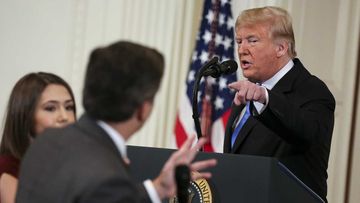 Donald Trump revoked CNN's Jim Acosta's press credentials after the journalist asked him a series of pointed questions.