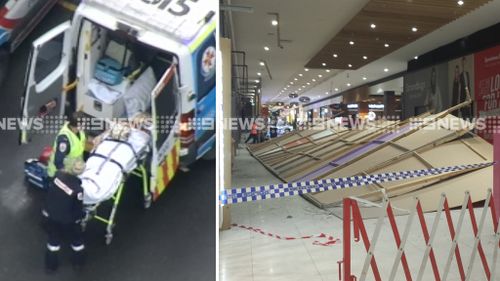 Six injured after wall collapses at Melbourne shopping centre