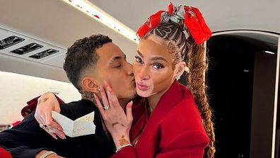 Winnie Harlow and Kyle Kuzma