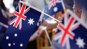 Australian flags.