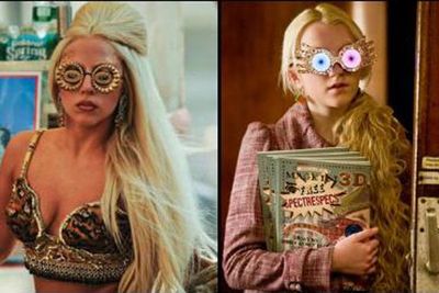 Gaga meets Harry Potter! And it's fitting that she looks like the wackiest character of them all. The singer channels teenage witch, Luna Lovegood. <p><b>Image</b>: totallylookslike.com