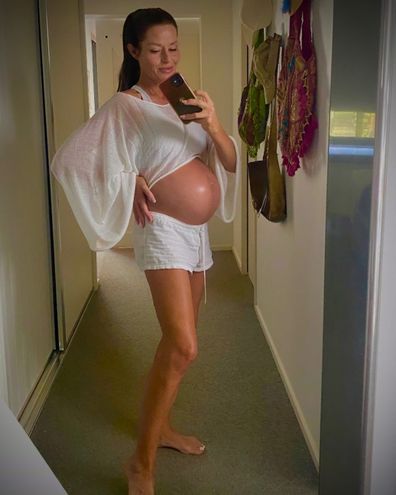 Madeleine West shares a pregnancy update on Instagram