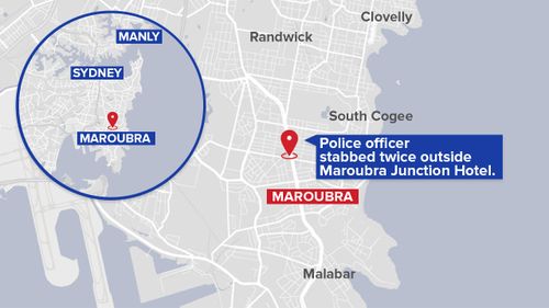 The violence broke at in Maroubra in Sydney's eastern suburbs.