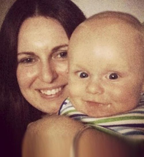 Bianka O'Brien and her 11-month-old baby Jude.