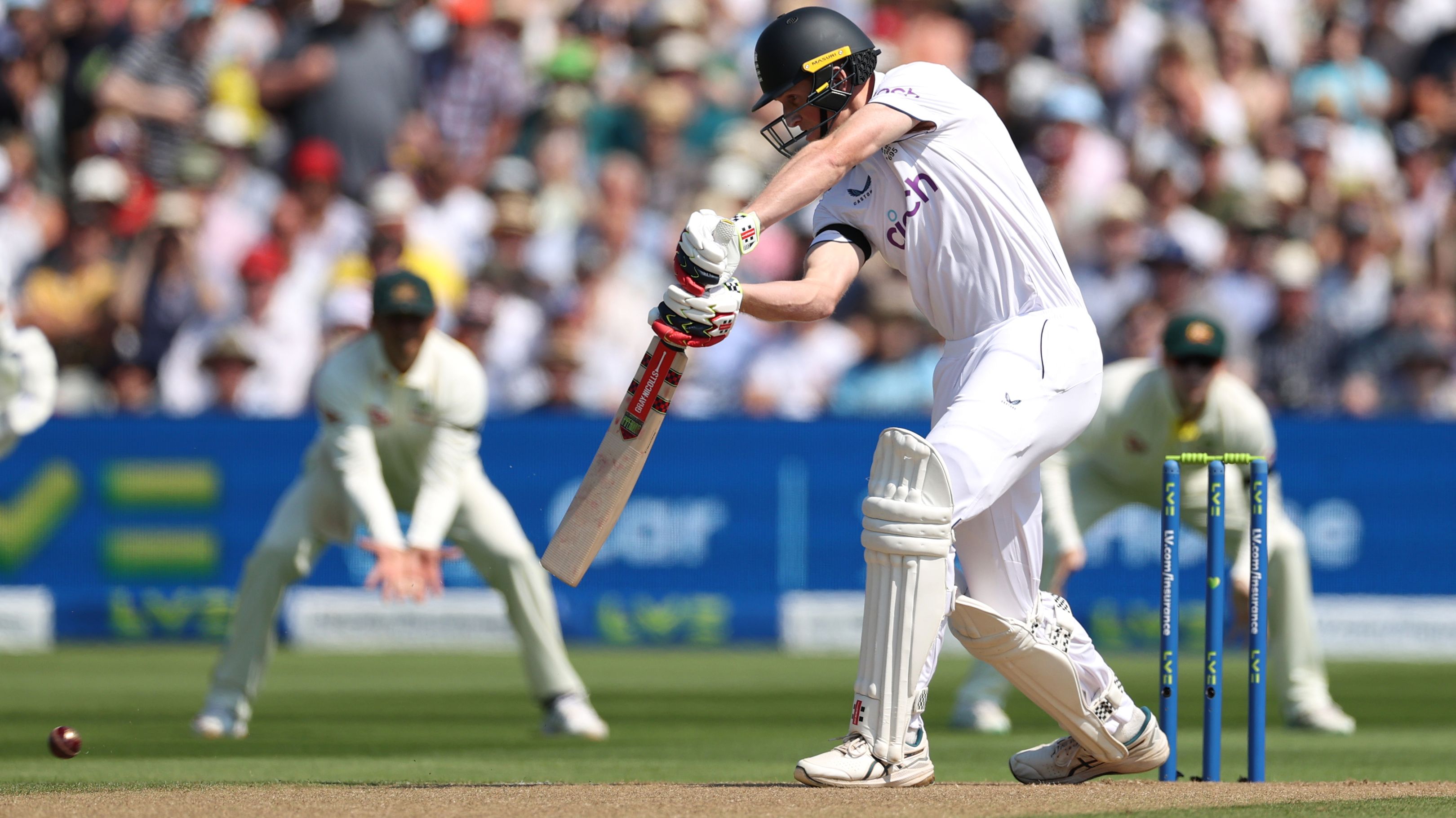 LIVE: Ominous signs as Cummins smacked first ball