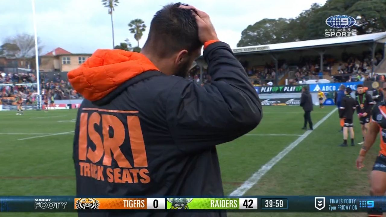 Incensed fans walk out on 'pathetic' Tigers during Raiders demolition derby