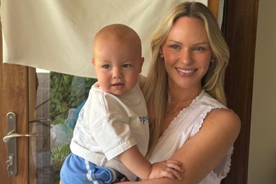 Jules Neale celebrates her son's first birthday