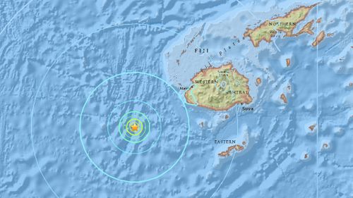 Strong 6.1 earthquake strikes off coast of Fiji