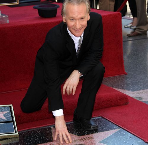 Bill Maher is honored with a star on the Hollywood Walk of Fame, Hollywood, California. (AP)