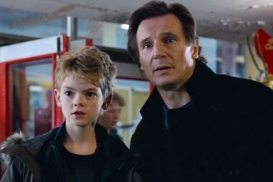 Thomas Brodie-Sangster and Liam Neeson