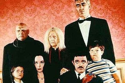<b>Who are they?</b> Gomez and Morticia have two children: morbid Wednesday and Pugsly. There's also uncle Fester, Grandmama, towering butler Lurch, and a disembodied hand, Thing.<br/><br/><b>Why they're so awesome:</b> They may have been mysterious and spooky, but they were also one of the most close-knit TV clans. Gomez didn't hide his love for Morticia, and the family encouraged the kids to explore their (macabre) interests.<br/><br/><b>Rival clan:</b> The Munsters (<em>The Munsters</em>). To paraphrase <i>The Simpsons</i>, if the mum was a vampire 	and the father was a Frankenstein, how come the kid was a werewolf?