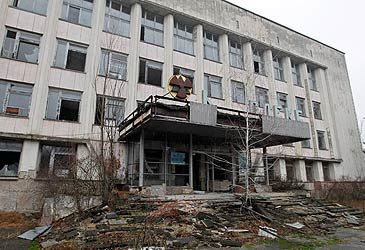 Which city was abandoned as an outcome of the 1986 Chernobyl disaster?