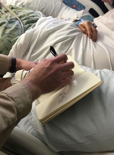 Woman asks for pen and paper and writes down 'it's real' after dying and coming back to life. 