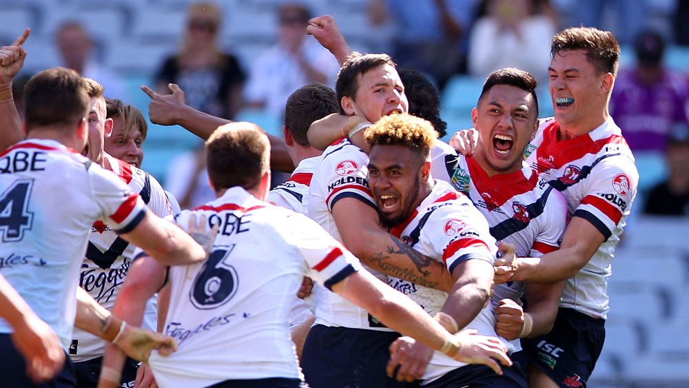 Roosters under 20's winning grand final team.(Getty)