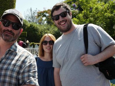 Jimmy Kimmel with his kids Katie and Kevin