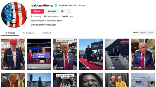 President Trump used TikTok to campaign during the 2024 Presidential Election.