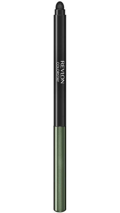 <a href="http://shop.davidjones.com.au/djs/en/davidjones/colorstay-eyeliner" target="_blank">Colourstay Eyeliner in Jade, $23.95, Revlon<br></a>