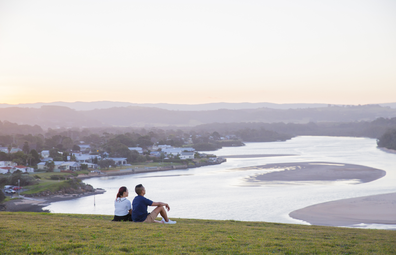 Minnamurra Beach, as seen from the lookout.