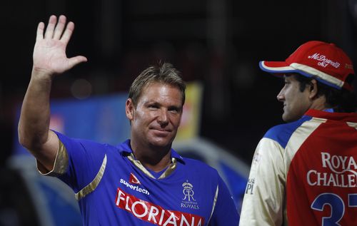 Shane Warne captains the Rajasthan Royals.