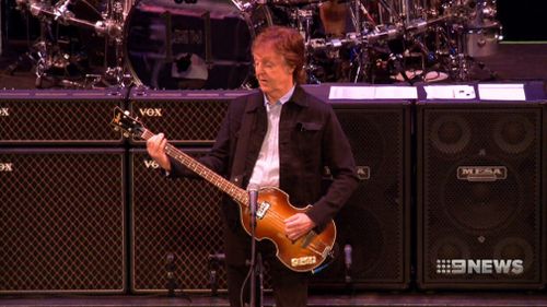 McCartney is kicking off the Australian leg of his "One On One" tour in Perth. (9NEWS)