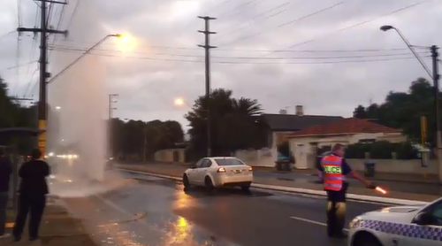 It is the fourth burst water main in Adelaide in nine days. (9NEWS)