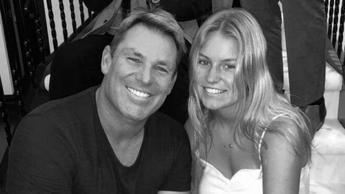 Shane Warne with his daughter Summer.