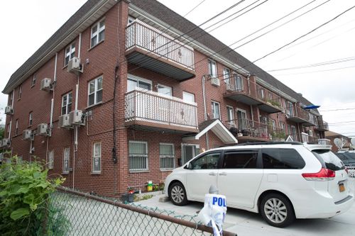 Three newborn babies are among five stabbed at an overnight day care centre inside a New York City home early this morning.