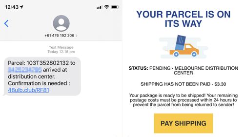 A scam impersonating Australia Post is circulating, asking people to pay for shipping.