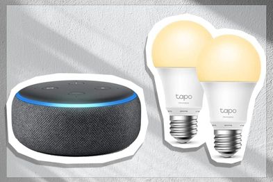 9PR: Echo Dot (3rd Gen) | Charcoal + TP-Link Tapo Dimmable Smart Wi-Fi Light Bulb, E27