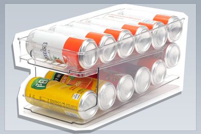 9PR: WFPOWER 2-Layer Fridge Rolling Cans Dispenser