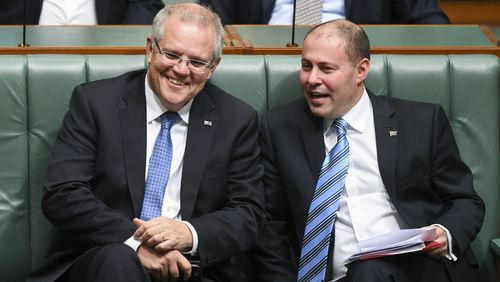 Prime Minister Scott Morrison and Treasurer Josh Frydenberg.