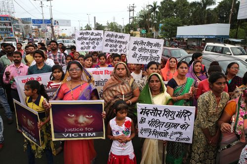 Protests swirl in India after seven-year-old girl abducted, raped and left for dead 