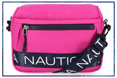 9PR: Nautica Womens Nautica Nylon Bean Bag Crossbody/Belt Bag