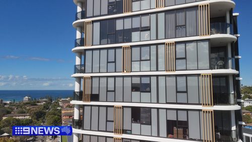 Elbie il Jack Russell è stato salvato dal cornicione del 13° piano degli appartamenti Meritan a Dee Why, sulle spiagge settentrionali di Sydney.