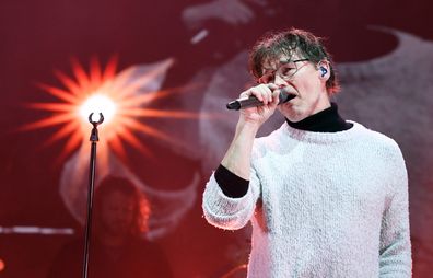 FREDRIKSTAD, NORWAY- JUNE 17: A-ha perform at Idyll Festival at Isegran on June 17, 2022 in Fredrikstad, Norway. (Photo by Rune Hellestad)