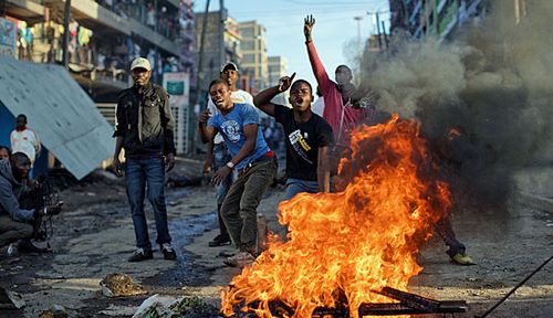 Violence erupts in rerun of Kenyan election