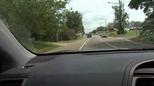 The stretch of road where the boy was struck.