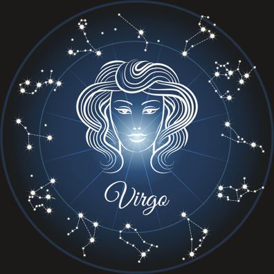 Virgo star sign. Virgo Zodiac sign.