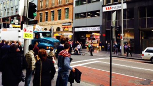 Man struck by taxi in Sydney CBD