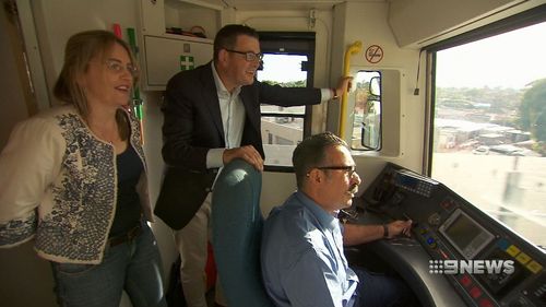 Daniel Andrews gets a first look at the project. (9NEWS)