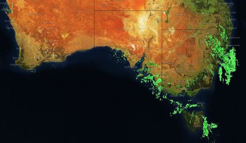 A severe wind warning is already in place for Australia's south-east and a cold front is bringing more wind. Image: Weatherzone