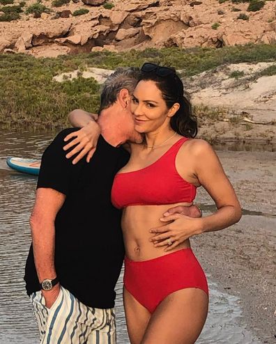 Katharine McPhee and husband David Foster.